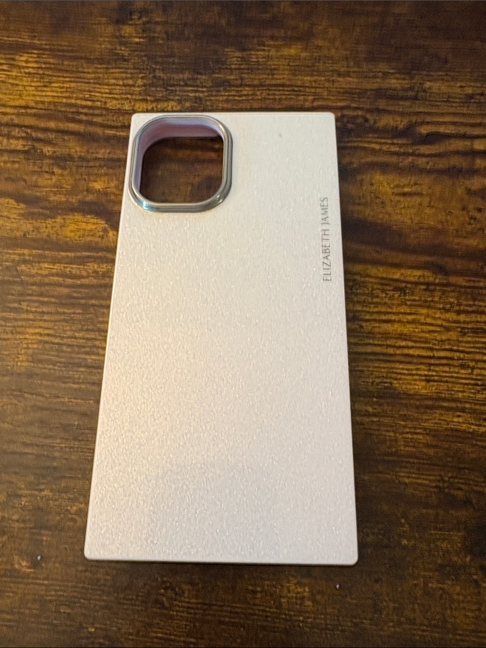Elizabeth and James Light Pink Glitter Phone Case with Metallic Camera Ring